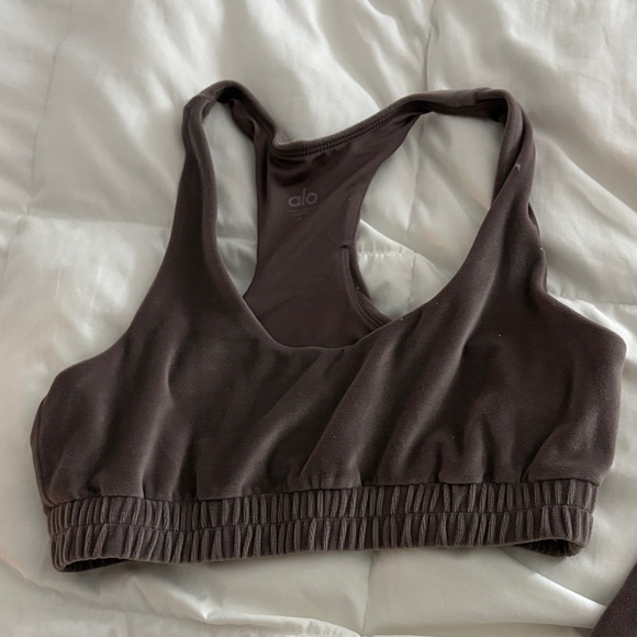 ALO Yoga Other - ALO Yoga Chocolate Racerback Sports Bra